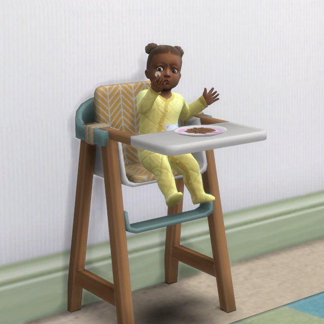 Colour Talk HighChair Screenshots The Sims 4 Build / Buy