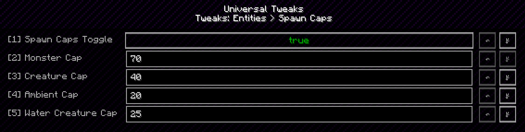 Spawn caps tweak