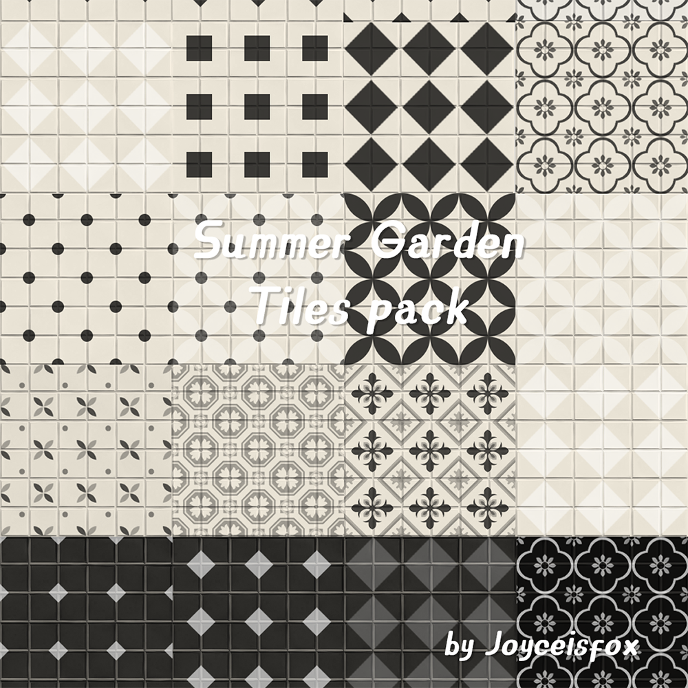  Summer Garden - Tiles pack