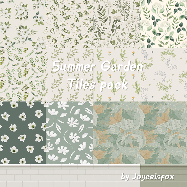  Summer Garden - Tiles pack
