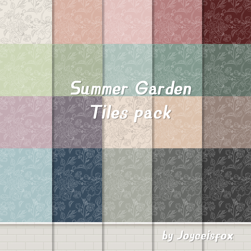  Summer Garden - Tiles pack