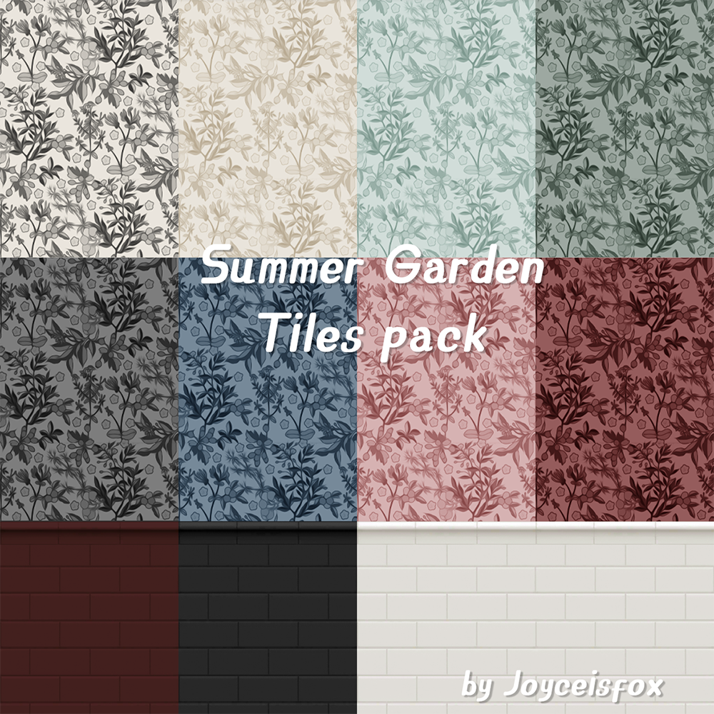  Summer Garden - Tiles pack