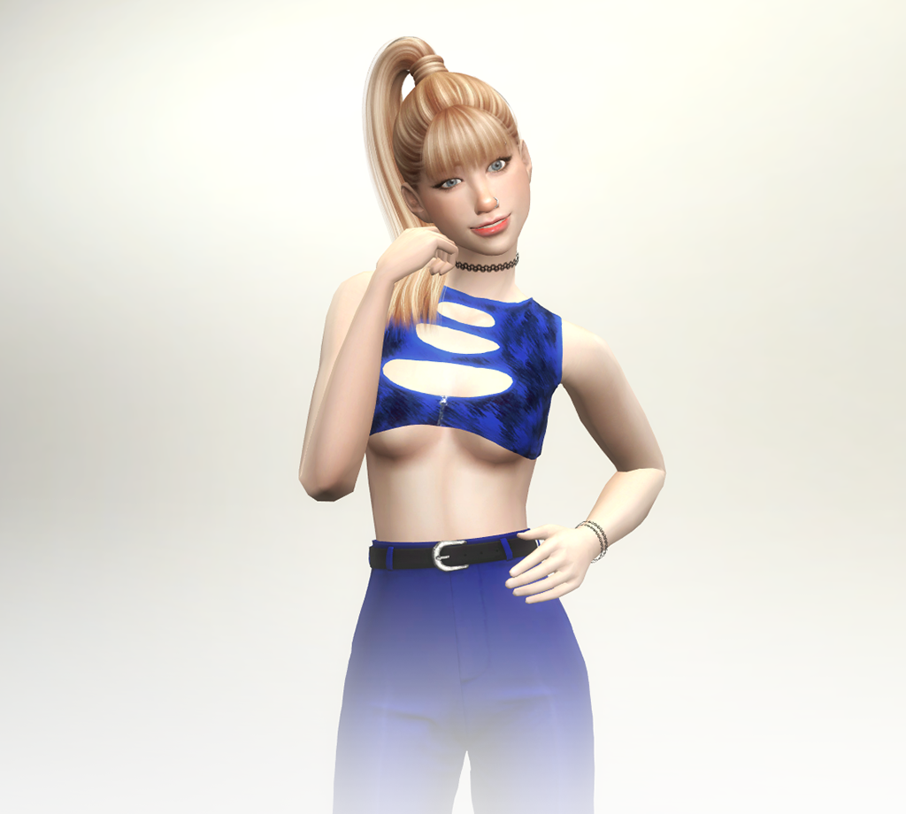 RSS90 Linda Top - Tanktop Blue