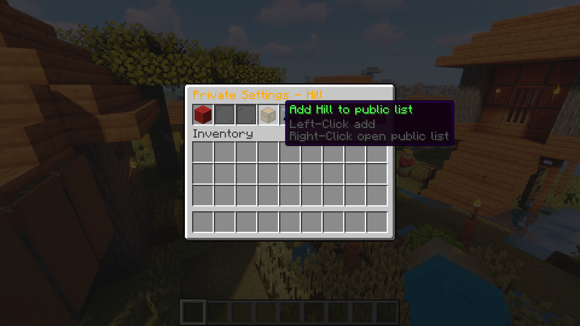 It is also possible to divide the positions between the lists and you can save positions from the public list in your own private list and you can add positions from the private list to the public list.
