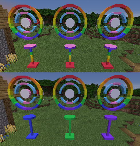 Comparison with default texture