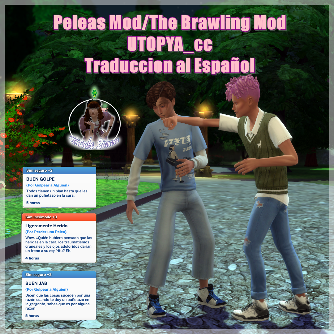 Peleas /The Brawling x UTOPYA_cc TRADUCCION AL ESPAÑOL - Screenshots - The Sims  4 Mods - CurseForge