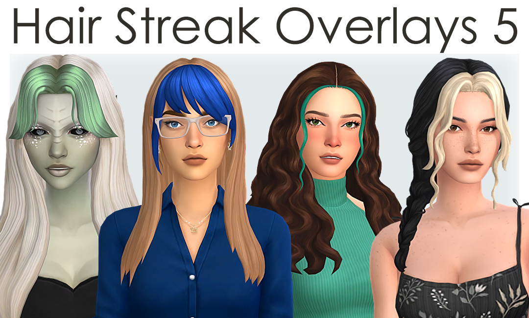 Hair Streak Overlays 5 The Sims 4 Create A Sim Curseforge