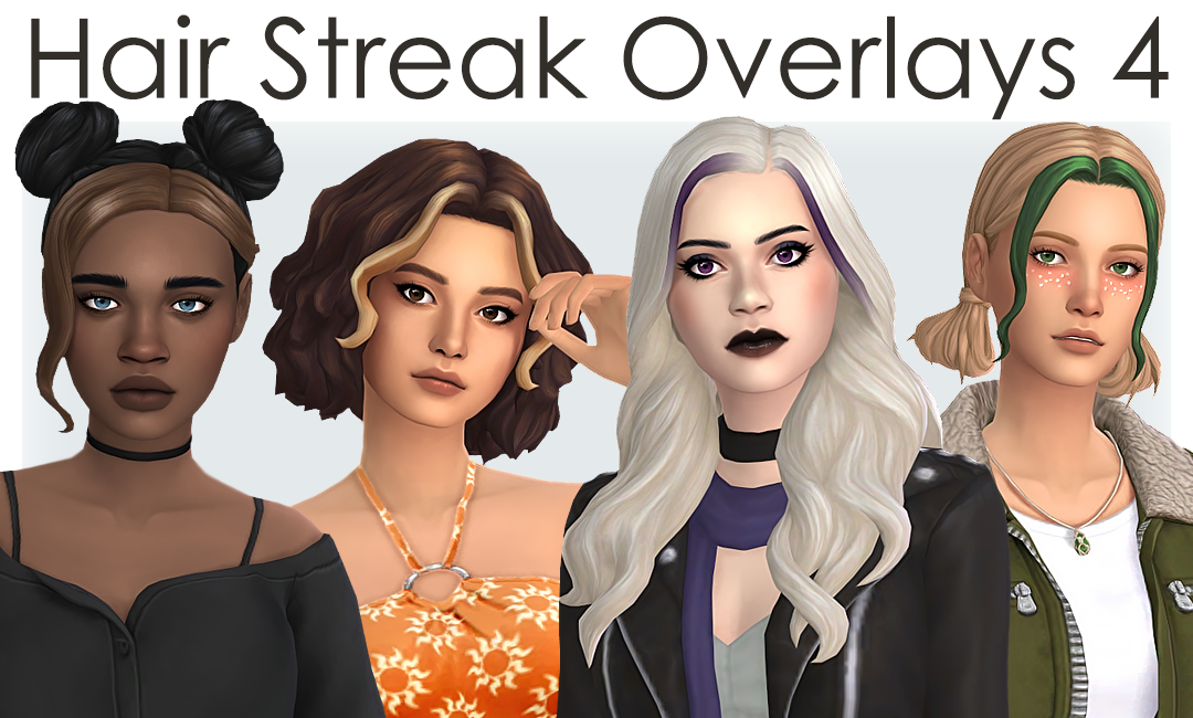 Hair Streak Overlays 4 The Sims 4 Create A Sim Curseforge 6689