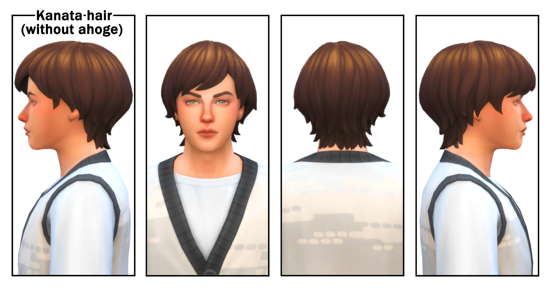 EnidZZyx] Kanata Hair - The Sims 4 Create a Sim - CurseForge