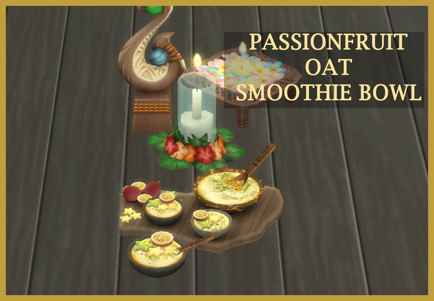 Passionfruit Oat Smoothie Bowl Screenshots The Sims 4 Mods