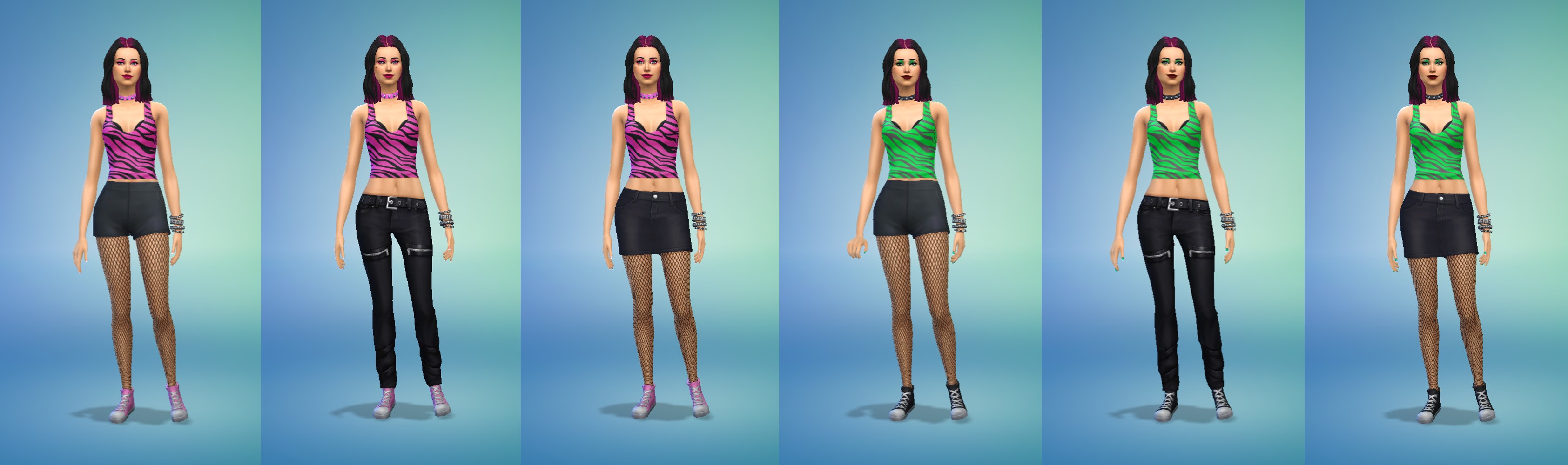 Custom Styled Looks: Set 1 - The Sims 4 Create a Sim - CurseForge