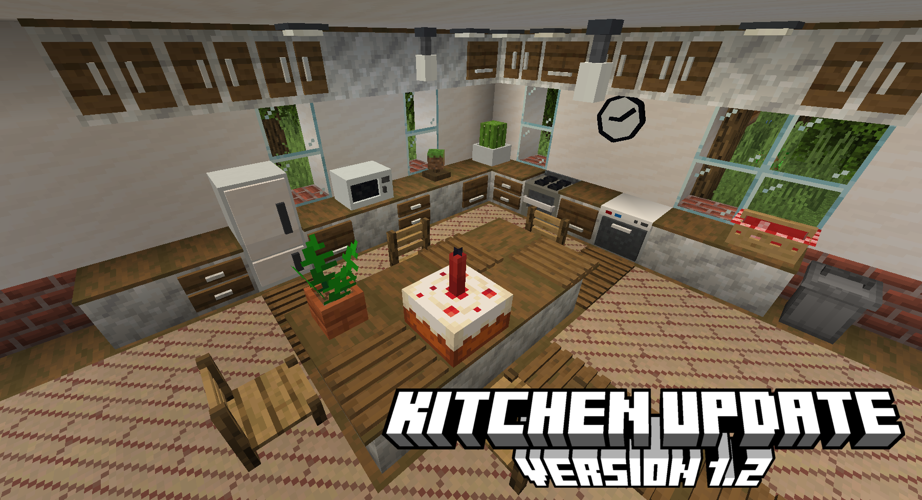 Install Reeves S Furniture CHERRY UPDATE Minecraft Mods Modpacks   Mod Kitchen Preview 