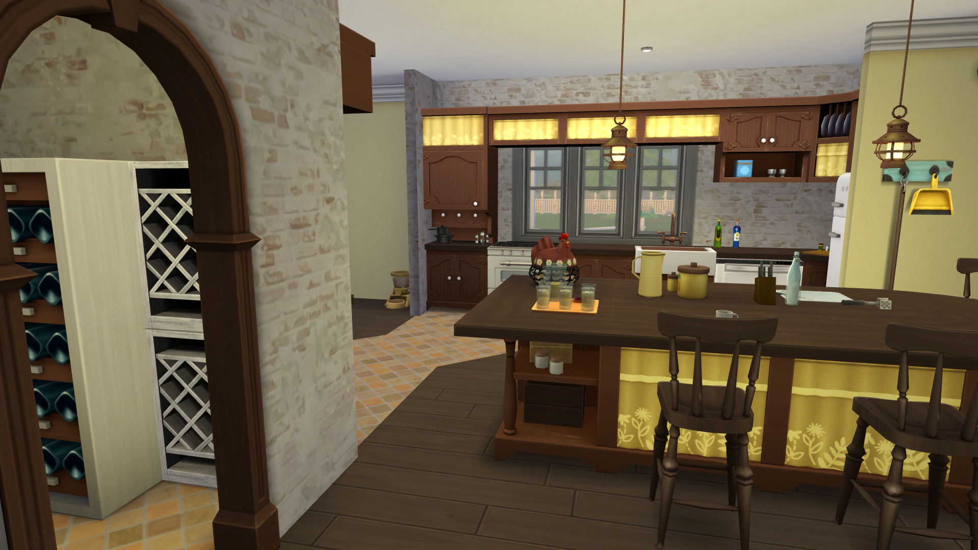 Thumbnail Entering the kitchen from the main hall shows the built-in pantry with wine closet