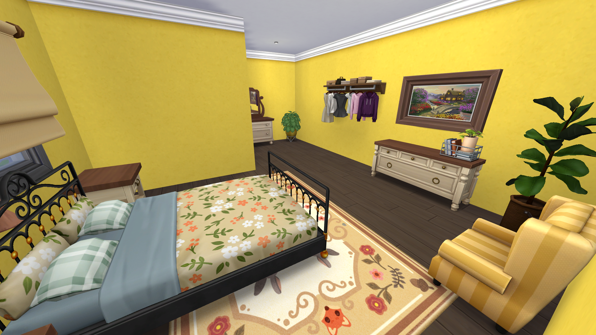 Thumbnail The ground floor bedroom is swathed in cottage style and features an en suite