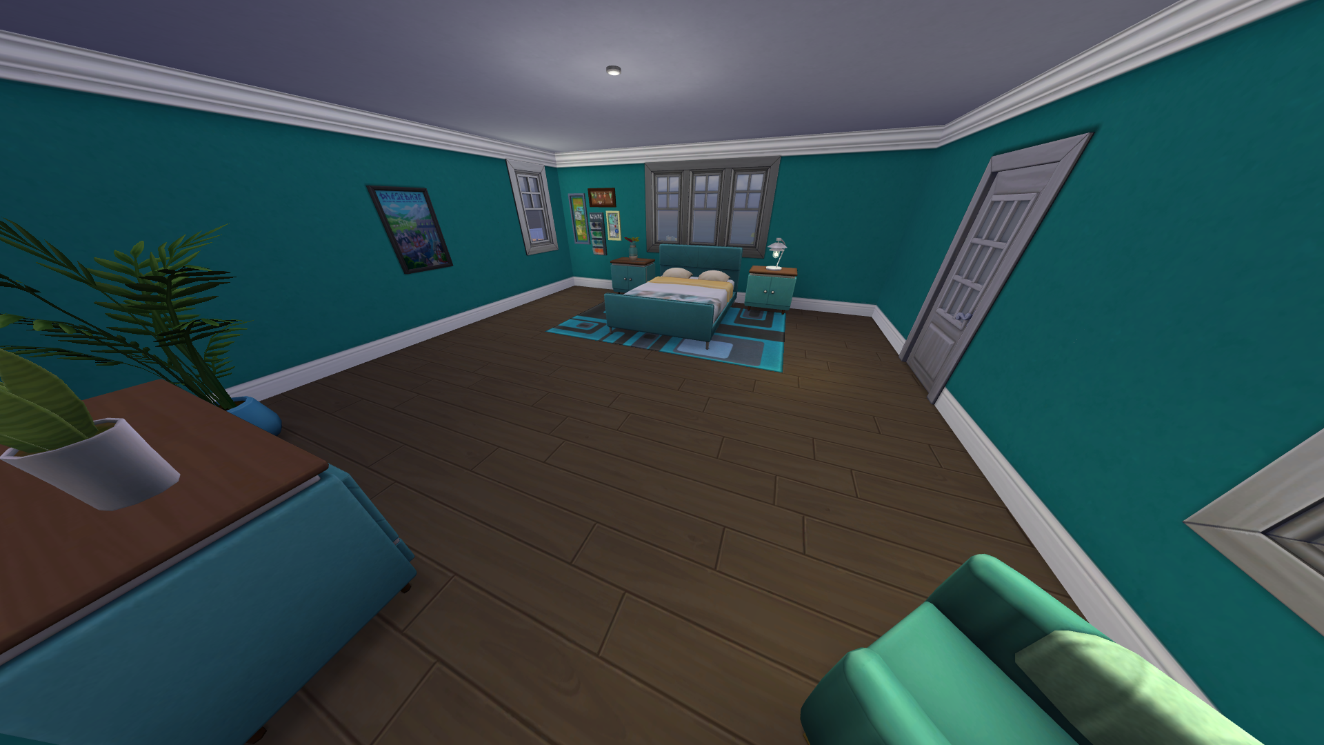 Thumbnail The guest room is on the third floor across the hall from the butler's room