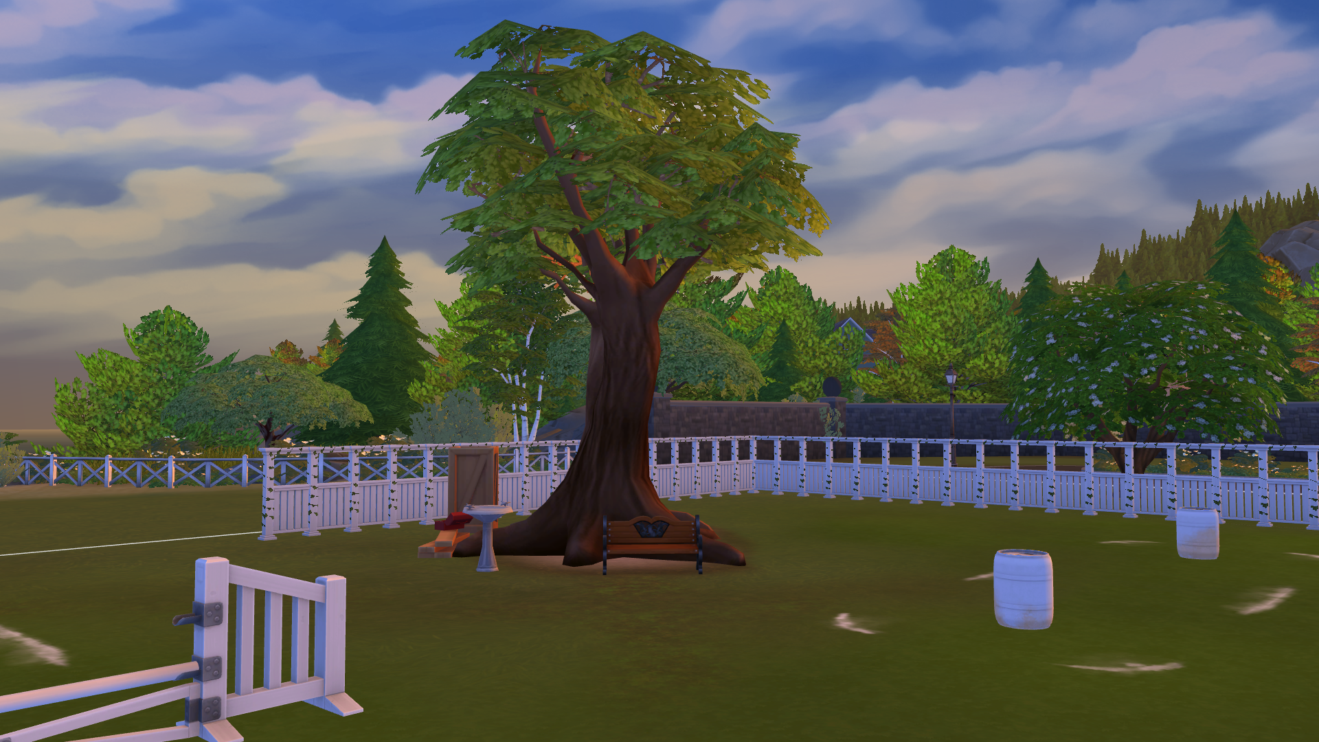 Thumbnail The rear property also features plenty of horse riding training aids and a tree house