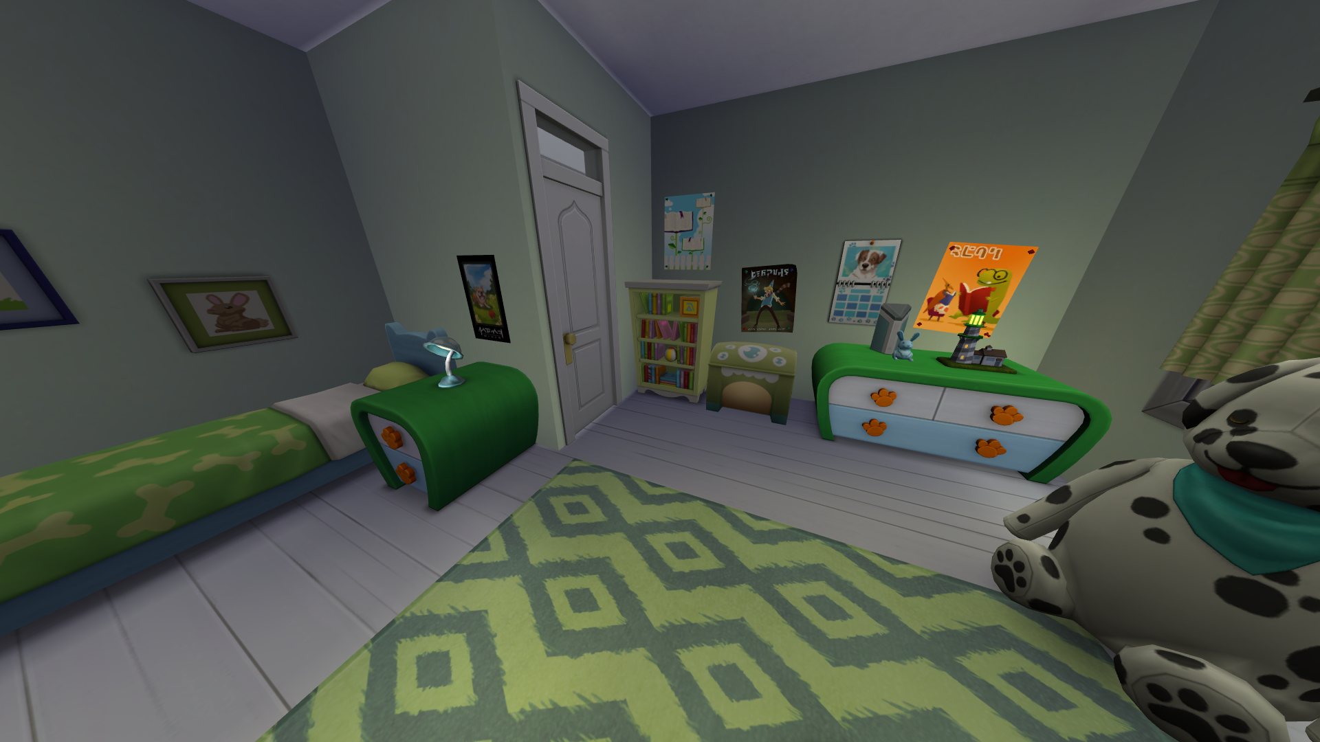 Thumbnail The child's room is adjacent to the primary bedroom for easy parentals