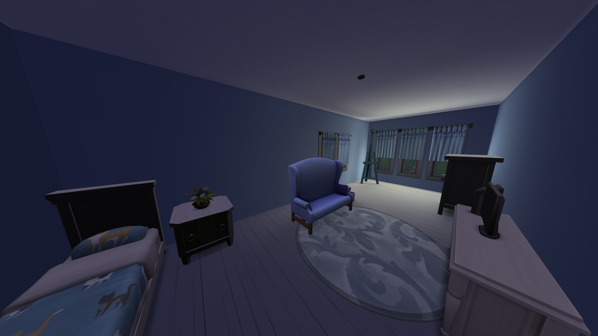 Thumbnail A generously sized bedroom for a guest, or perhaps an elder? They can be both, can't they?