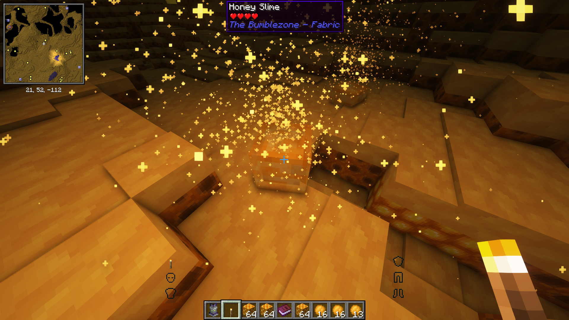 Thumbnail The Bumblezone beehive dimension with a Honey Slime