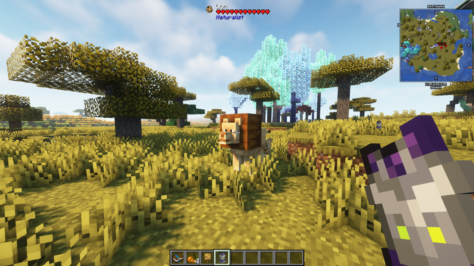 Thumbnail Like Alex mobs for Forge in Fabric Naturalist mod or Friends&Foes mod let you add more mobs. See your Catepillars growing and changing into a butterfly.