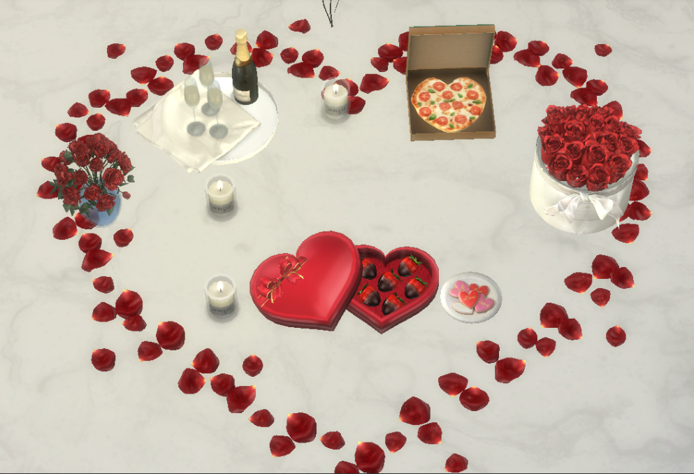 Romantic set The Sims 4 Build / Buy