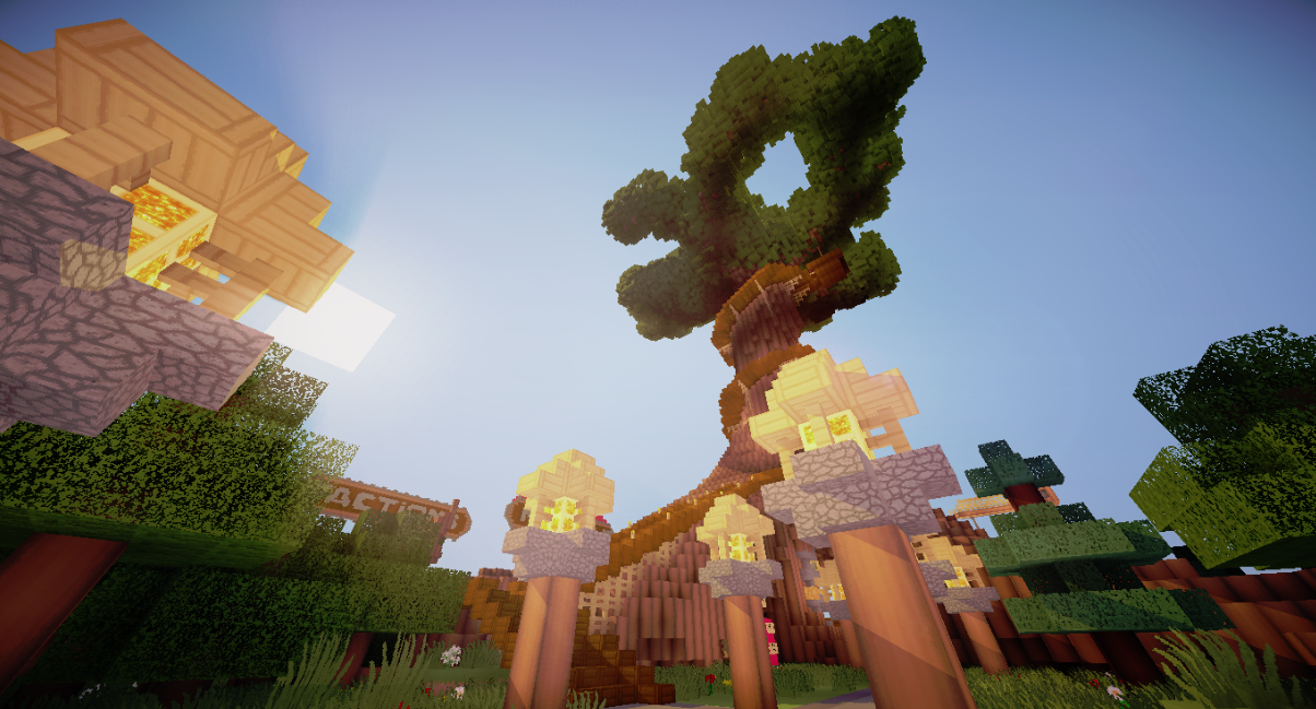 A photo of the spawn in the pack and shaders