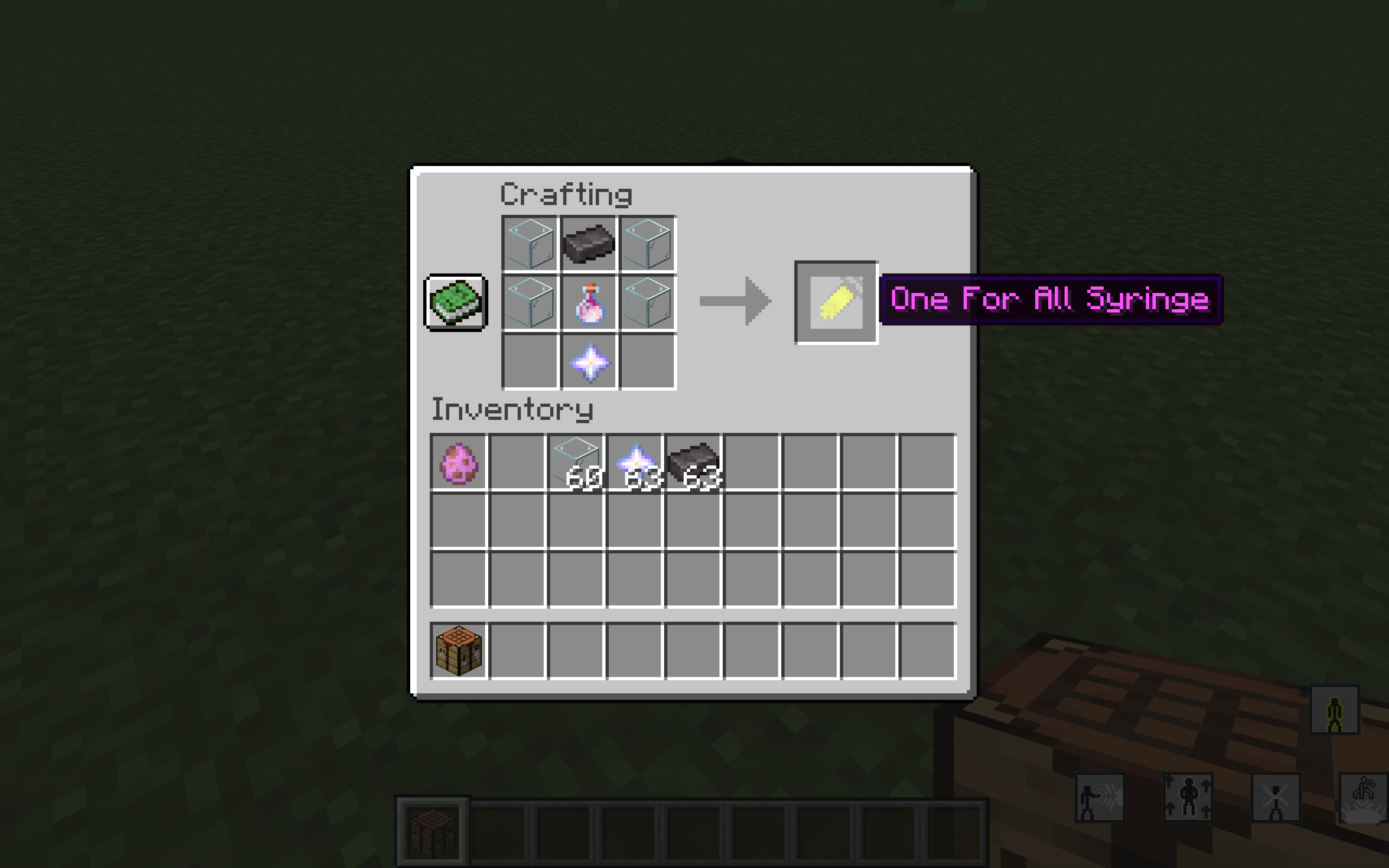 Recipe for One For All Syringe