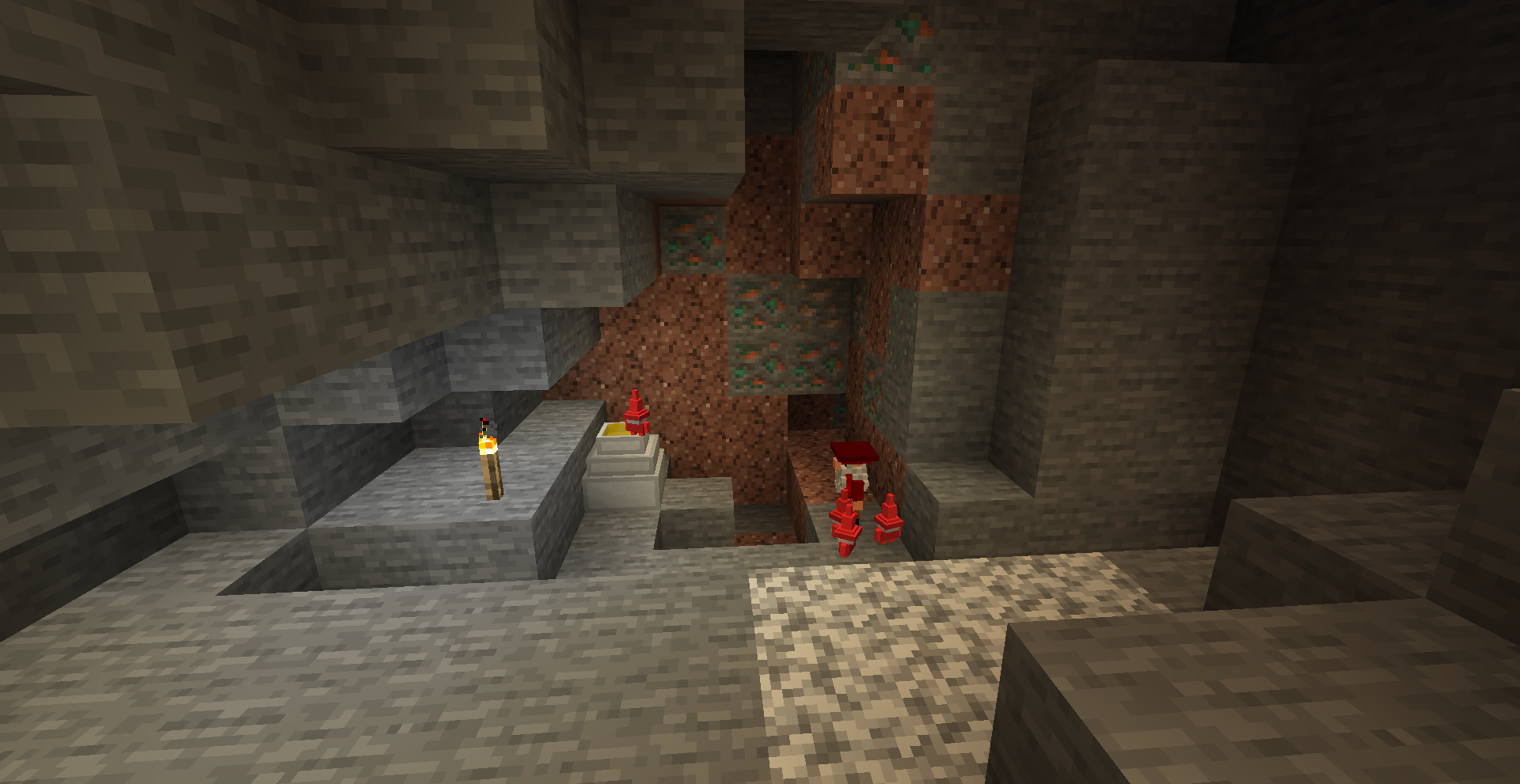 Gnomes mining a copper vein