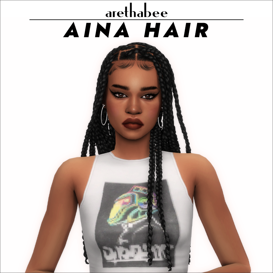 Aina Braids - The Sims 4 Create a Sim - CurseForge