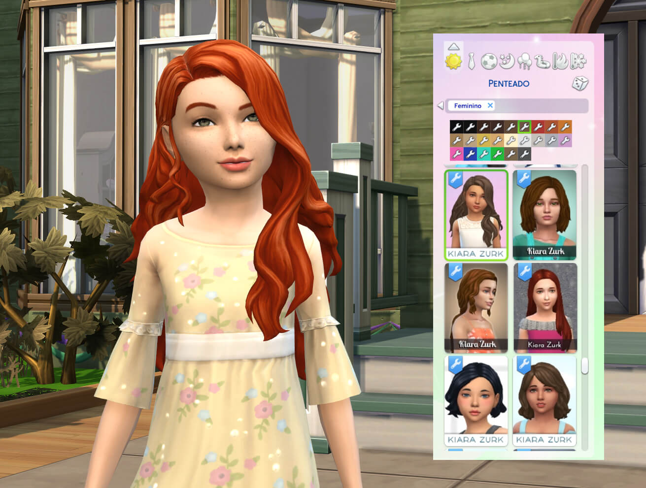 Chloe Hairstyle for Girls - The Sims 4 Create a Sim - CurseForge