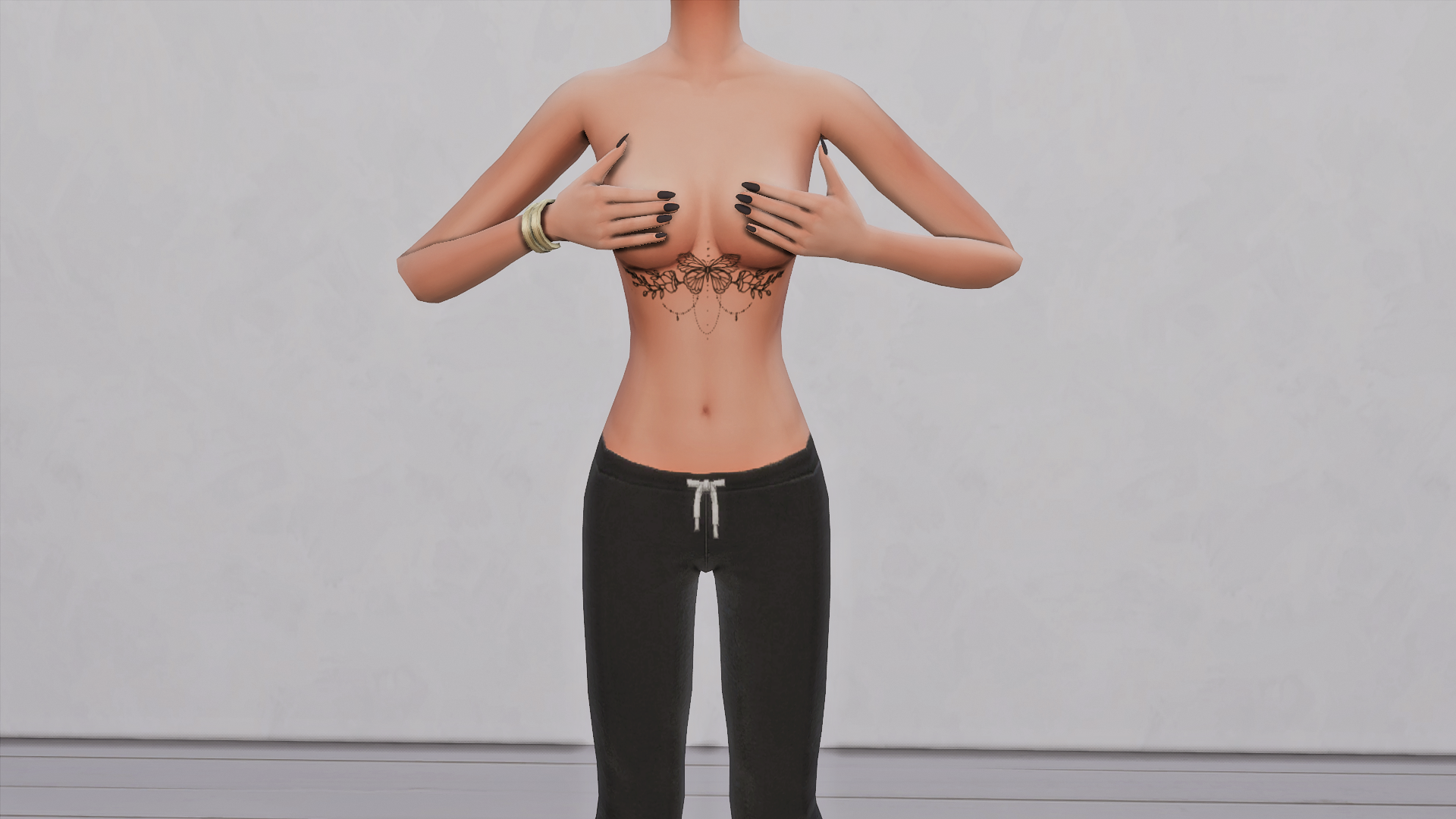 Smaller chest pose