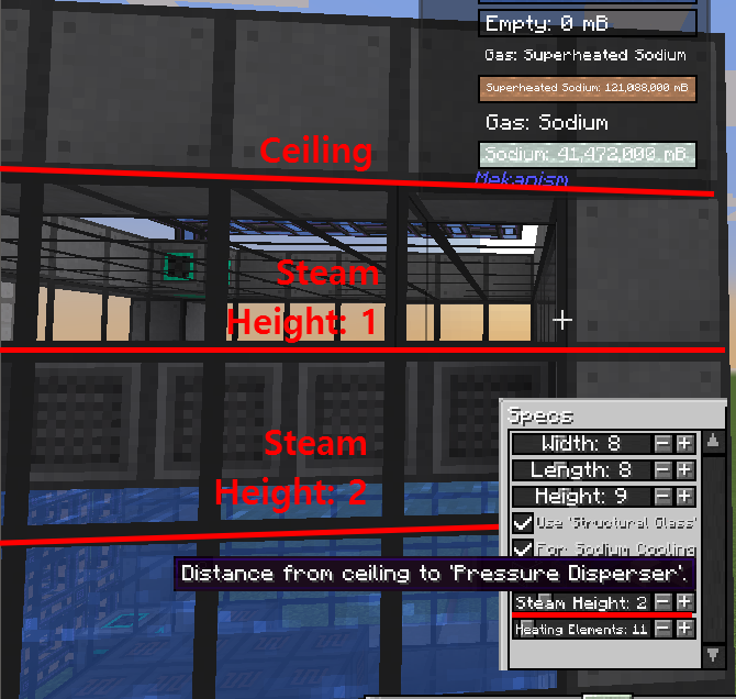 Thermoelectric Boiler - Steam Height