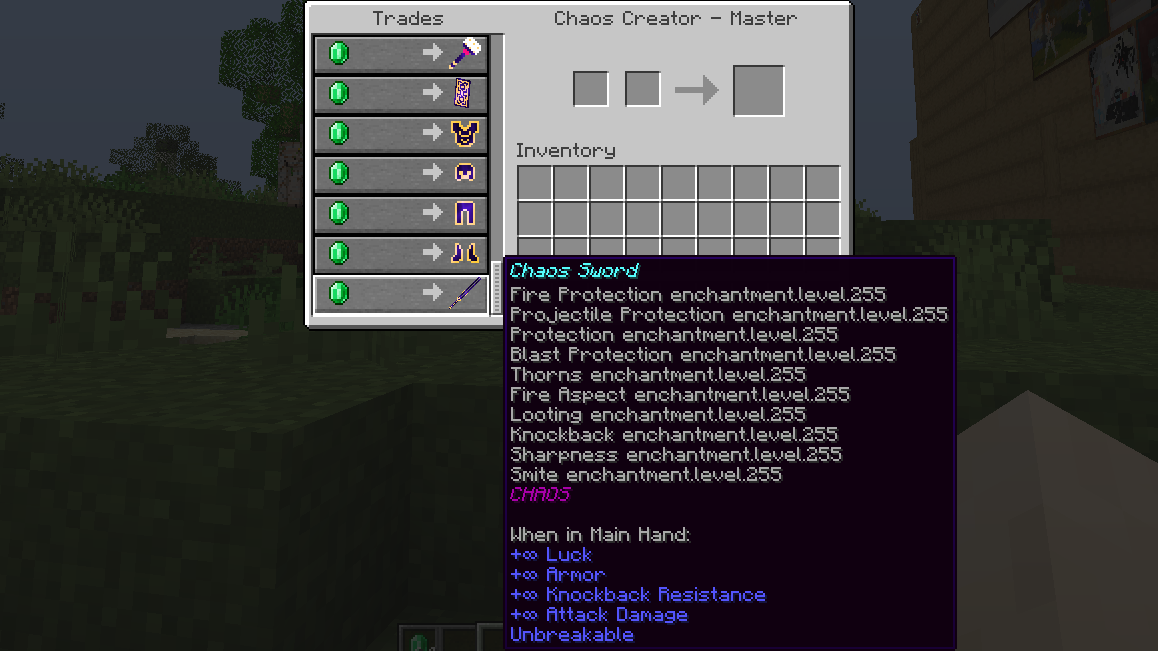 How do you get a 255 enchantment sword in Minecraft?