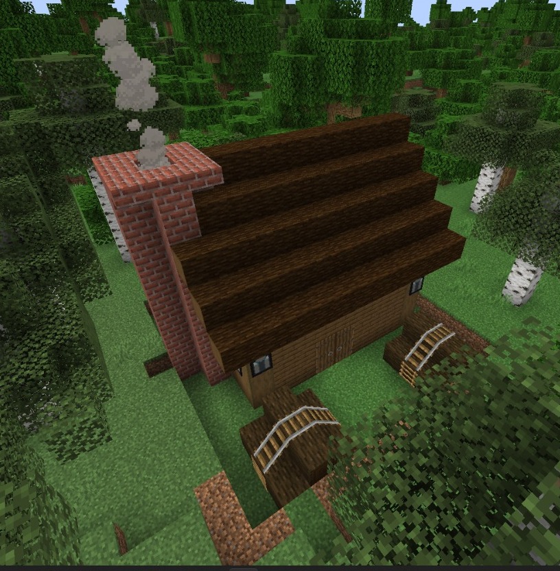 Thumbnail una cabaña peligrosa llena de vindicadores que aparece en los bosques del overworld