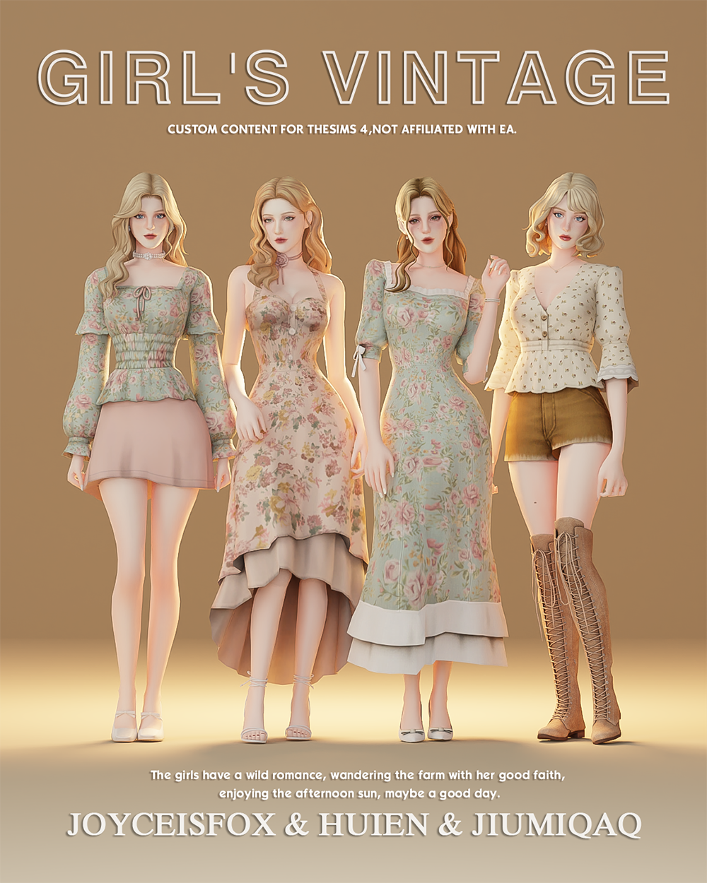Girls Vintage（13 Items） The Sims 4 Create A Sim Curseforge