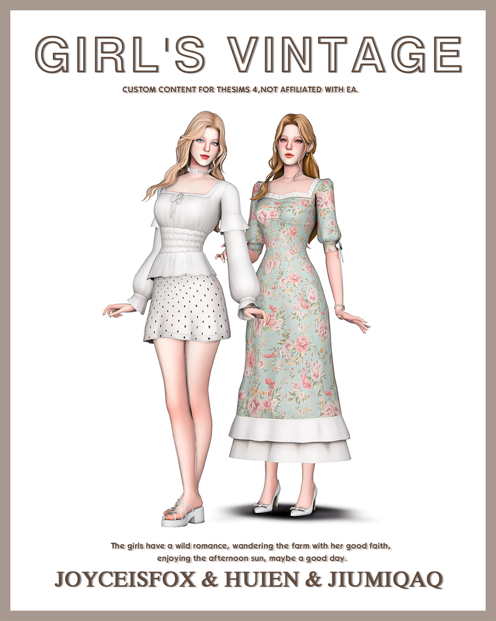 Girl's Vintage（13 items） - The Sims 4 Create a Sim - CurseForge