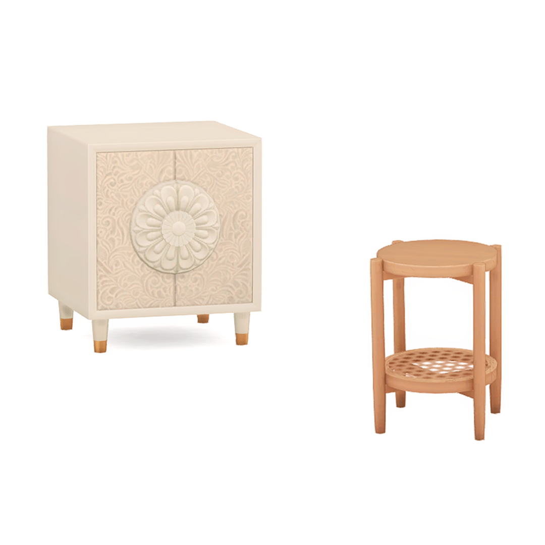 BohoCabinet & sidetable