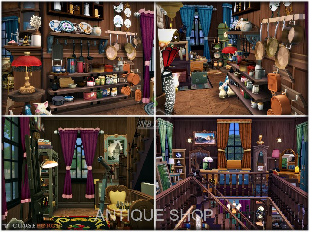 Antique Shop (No CC!) - Screenshots - The Sims 4 Rooms / Lots - CurseForge