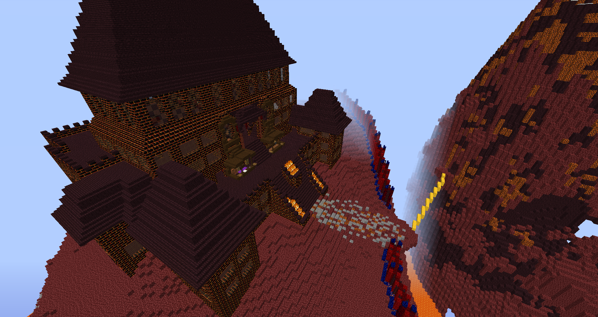 Thumbnail The Overworld's Past storyline takes place on the Shifting Island, which has an Overworld-y and a Nether-y phase. This is the main hub in the Nether-y phase.
