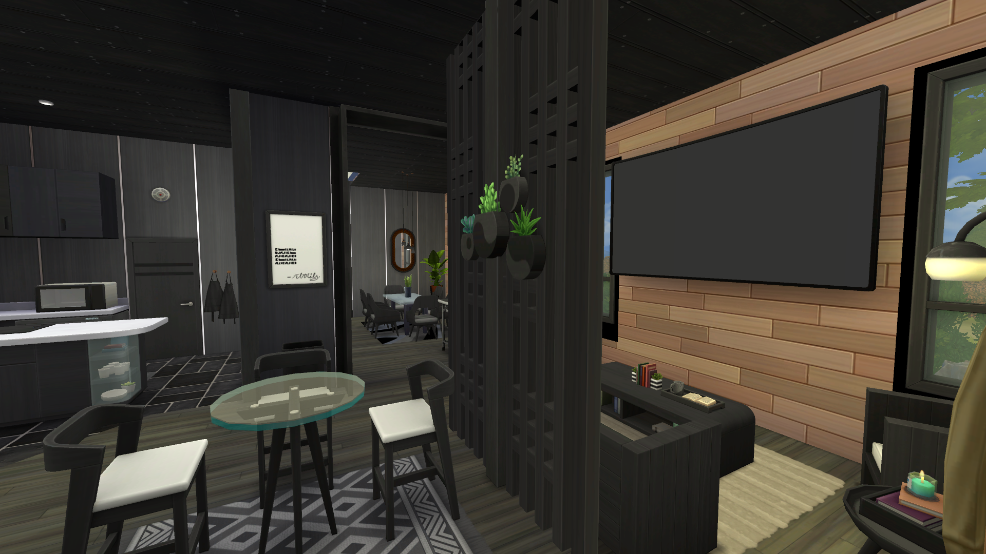 Thumbnail The front entry gives way to the dinette, kitchen, dining room, and the TV nook