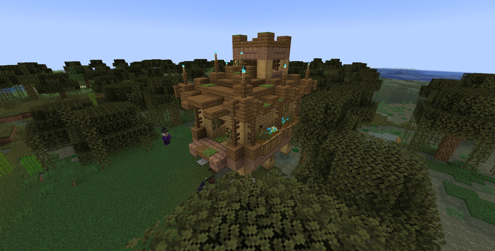 Thumbnail A medium sized witch hut, located in a swamp.