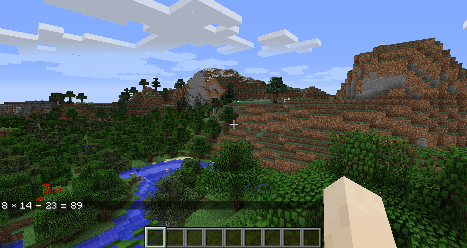 Shows the result of using the command