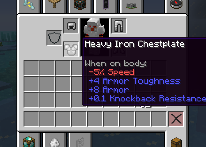 Heavy Iron Armor Stats