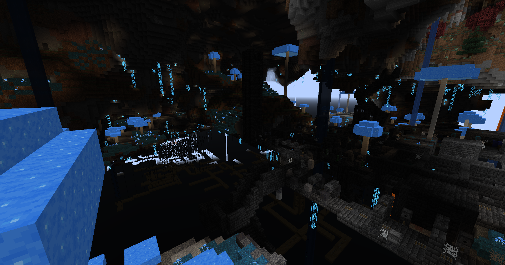 Mines and Glowing Shrooms