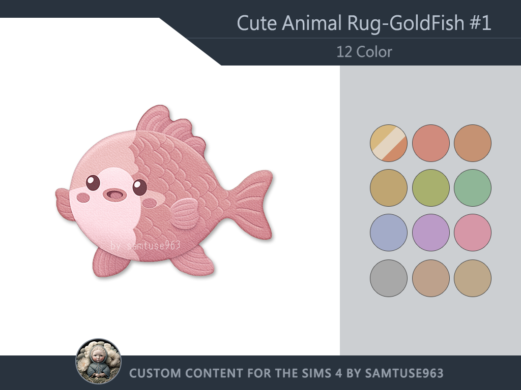 Cute GoldFish Kids Rug #1 - The Sims 4 Build / Buy - CurseForge