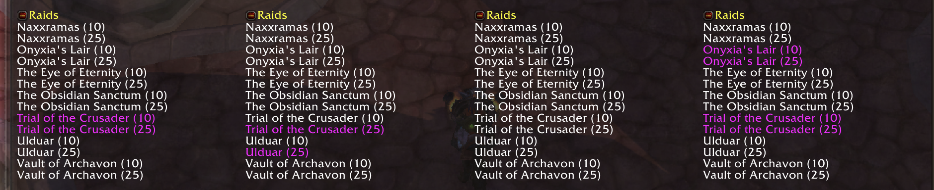 Raid Comparison