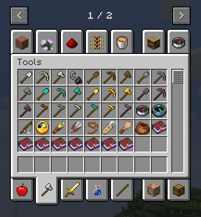 "Tools" tab