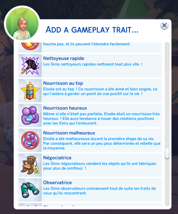 the sims 4 remove traits cheat