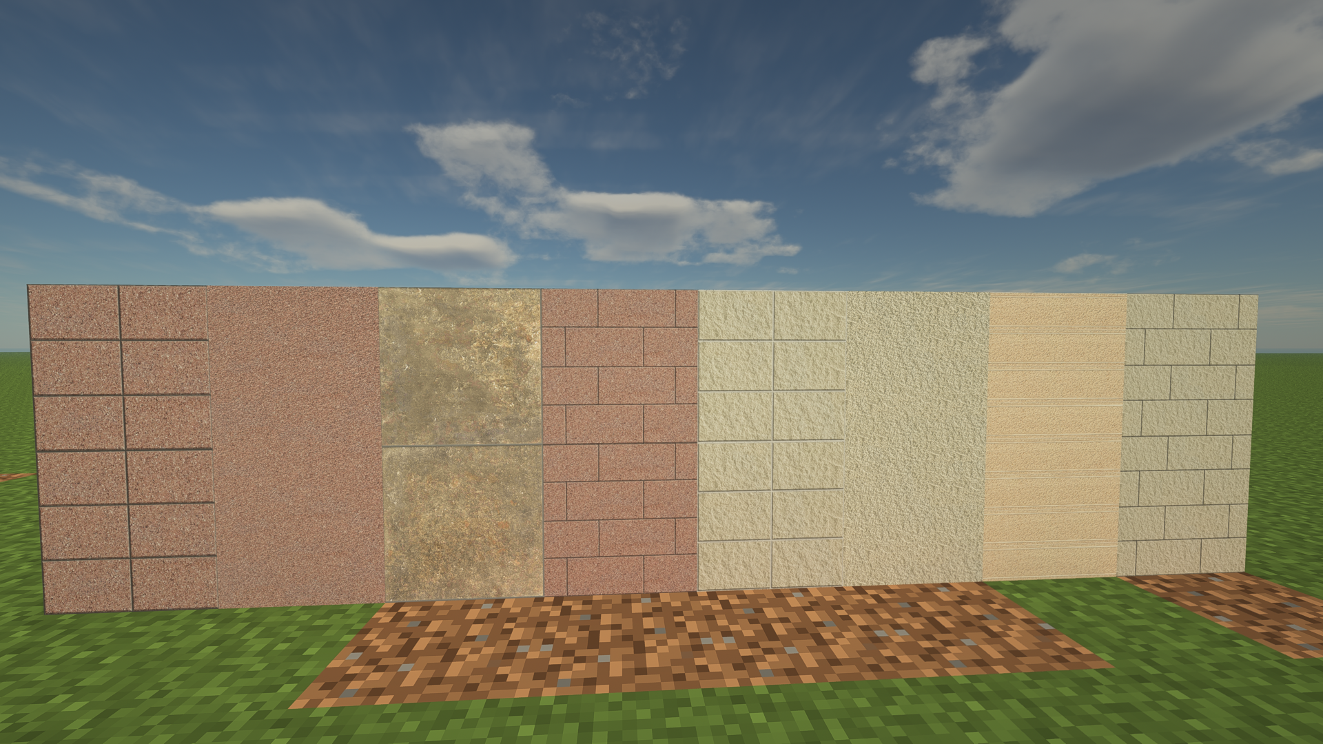 sandstone blocks