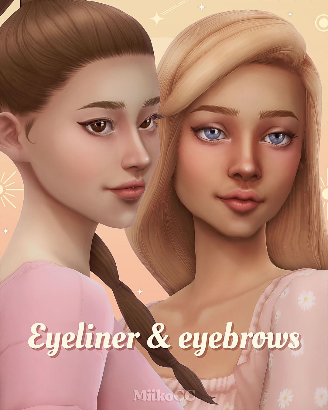 eyeliner & eyebrows